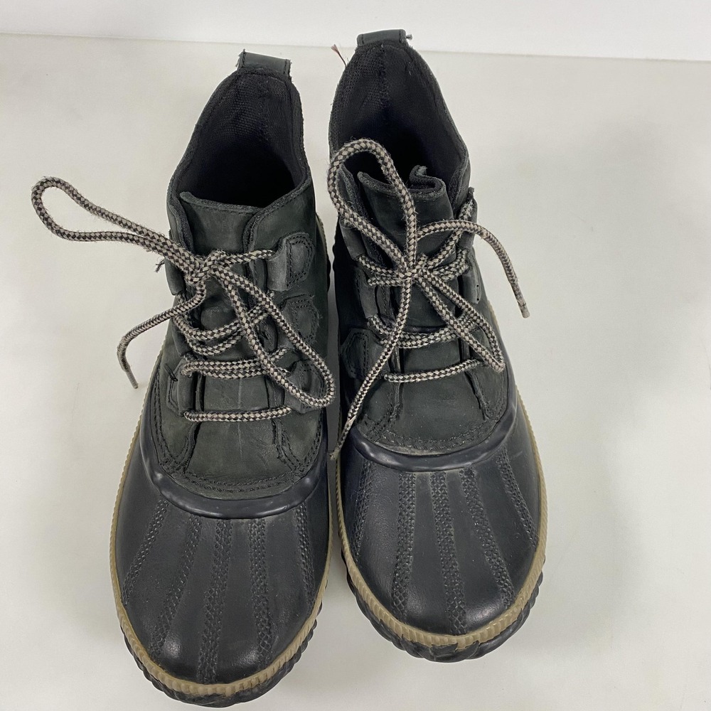 Sorel Out N About Boots Womens Size‎ 8.5 Black Waterproof Duck Ankle NL3060-010